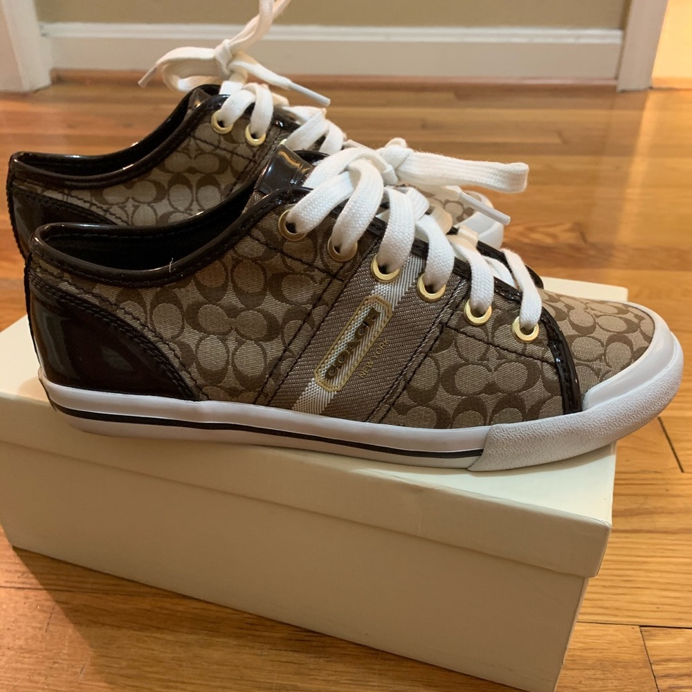 Coach Folley Signature brown Canvas sneaker